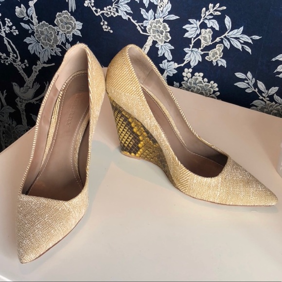 Burberry Shoes - ❤️Sale❤️Burberry Python Wedge